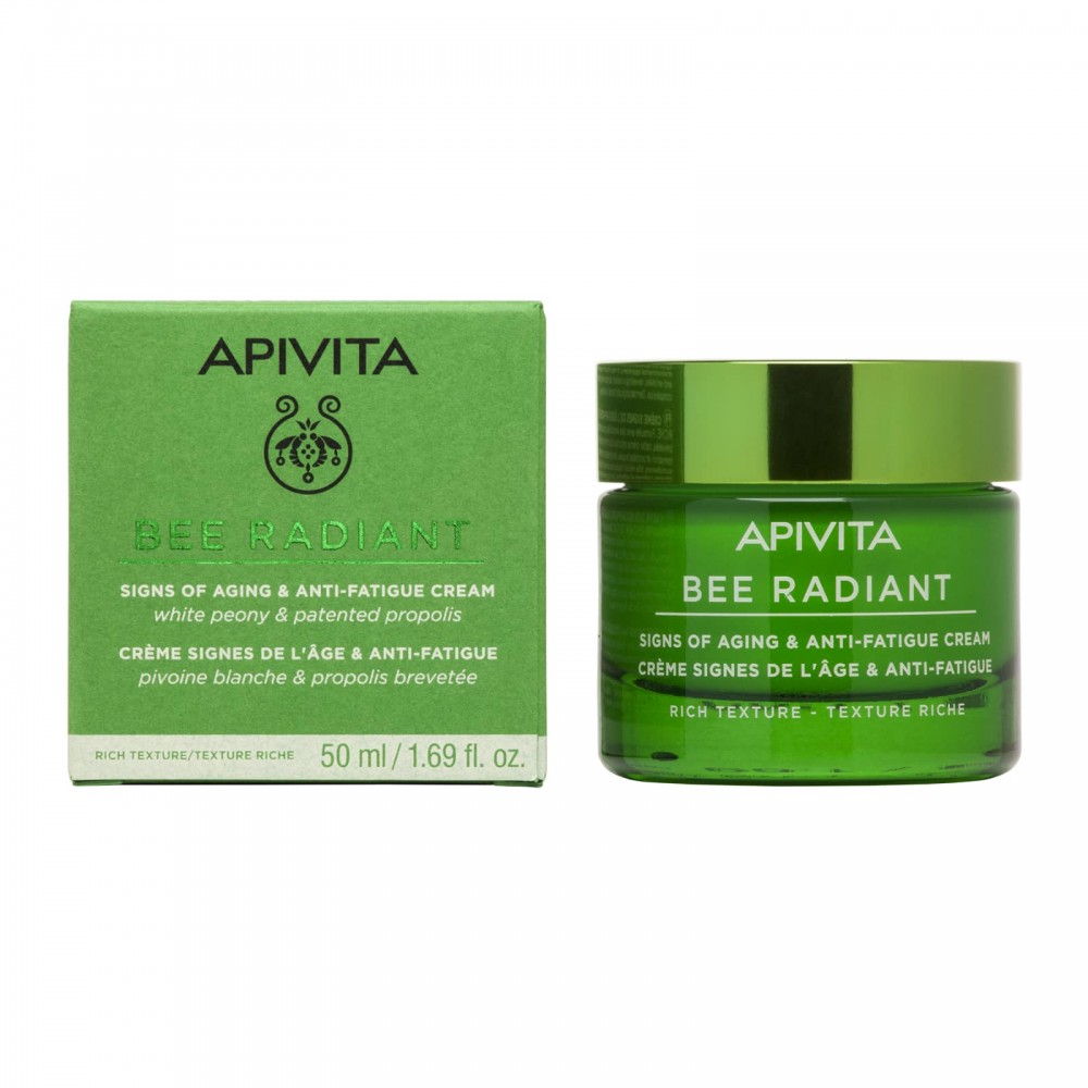 Apivita Bee Radiant Κρέμα Ημέρας Πλούσιας Υφής 50ml