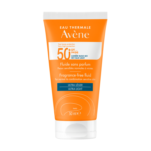 Avène Αντηλιακή Κρέμα Προσώπου Ultra Fluid SPF50+ χωρίς Άρωμα  50ml
