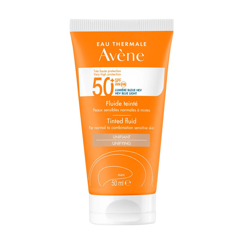 Avène Αντηλιακή Κρέμα Προσώπου Fluid SPF50+ με Χρώμα 50ml
