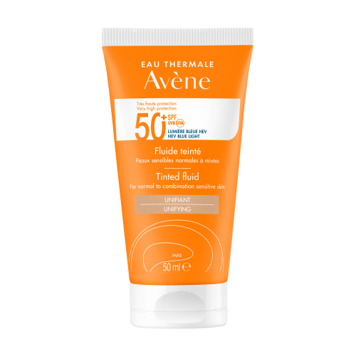 Avène Αντηλιακή Κρέμα Προσώπου Fluid SPF50+ με Χρώμα 50ml