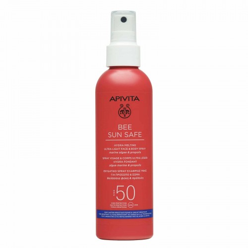 Apivita Bee Sun Safe Ενυδατικό Spray Ελαφριάς Υφής για Πρόσωπο & Σώμα SPF50 200ml