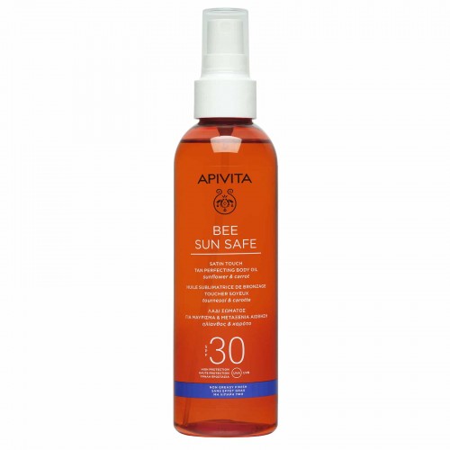 Apivita Bee Sun Safe Λάδι Σώματος για Μαύρισμα & Μεταξένια Αίσθηση SPF30 200ml