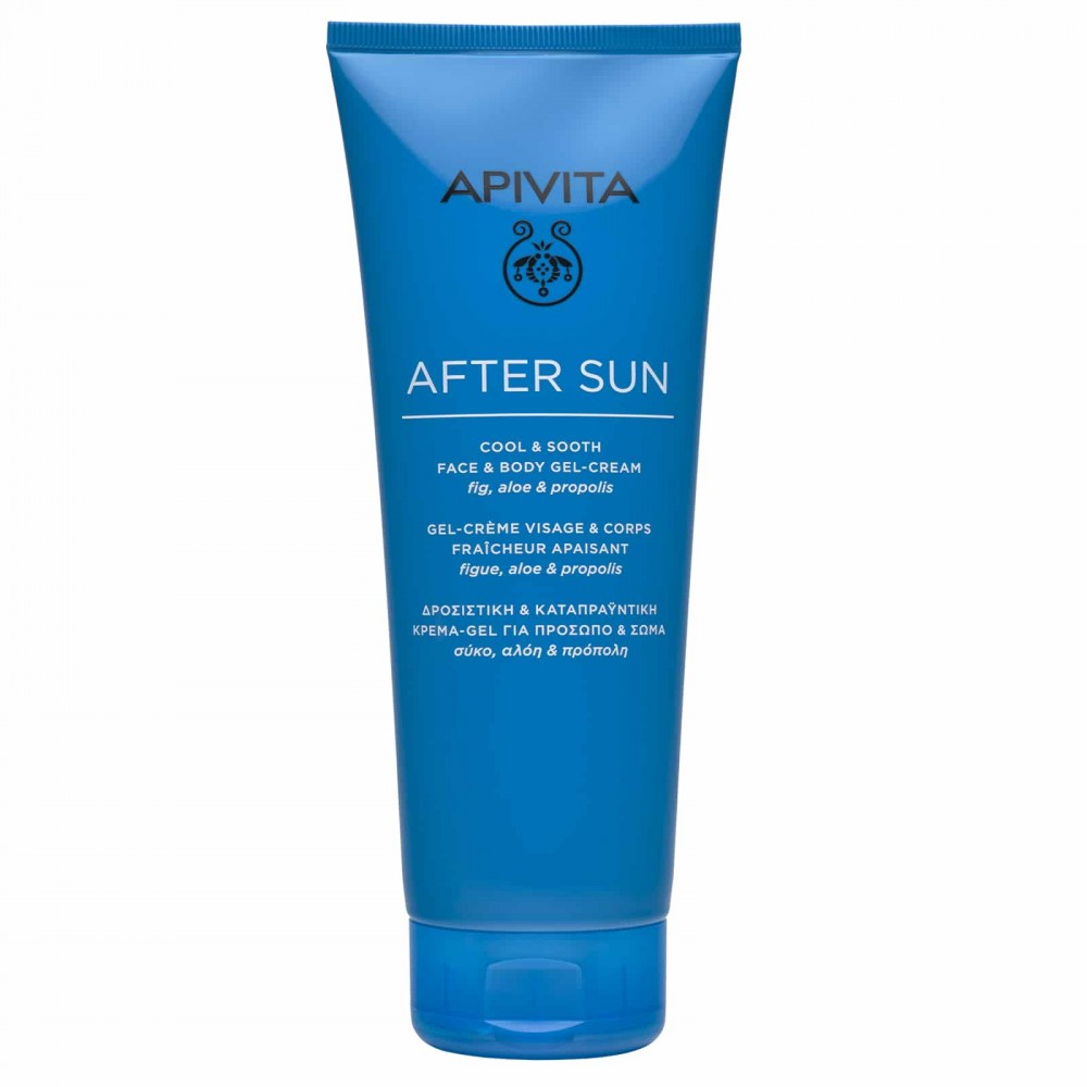 Apivita After Sun Δροσιστική & Καταπραϋντική Κρέμα-Gel Για Πρόσωπο & Σώμα 200ml
