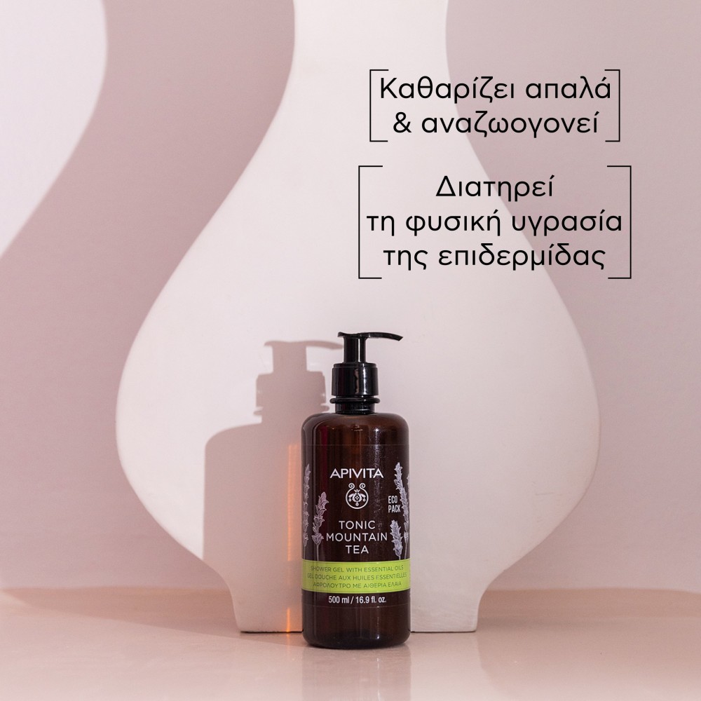 Apivita Αφρόλουτρο Tonic Mountain Tea 500ml