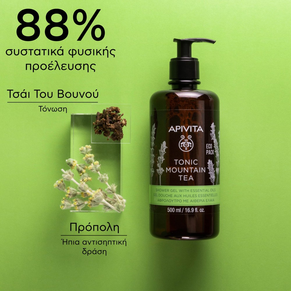 Apivita Αφρόλουτρο Tonic Mountain Tea 500ml