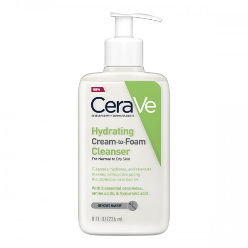 CeraVe Αφρώδης Κρέμα Καθαρισμού και Ντεμακιγιάζ 236ml