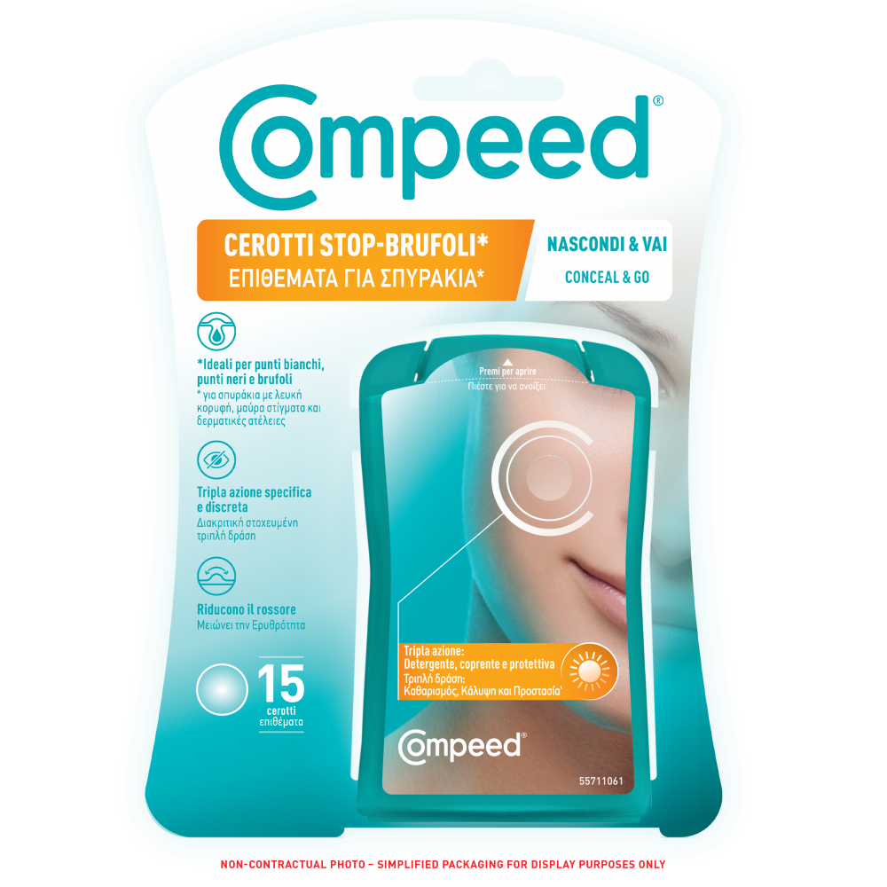 Compeed® Επιθέματα για Σπυράκια Conceal & Go