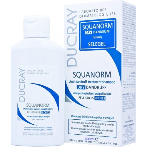Ducray Squanorm Αντιπιτυριδικό Σαμπουάν Αγωγής για ξηρή πιτυρίδα 200ml