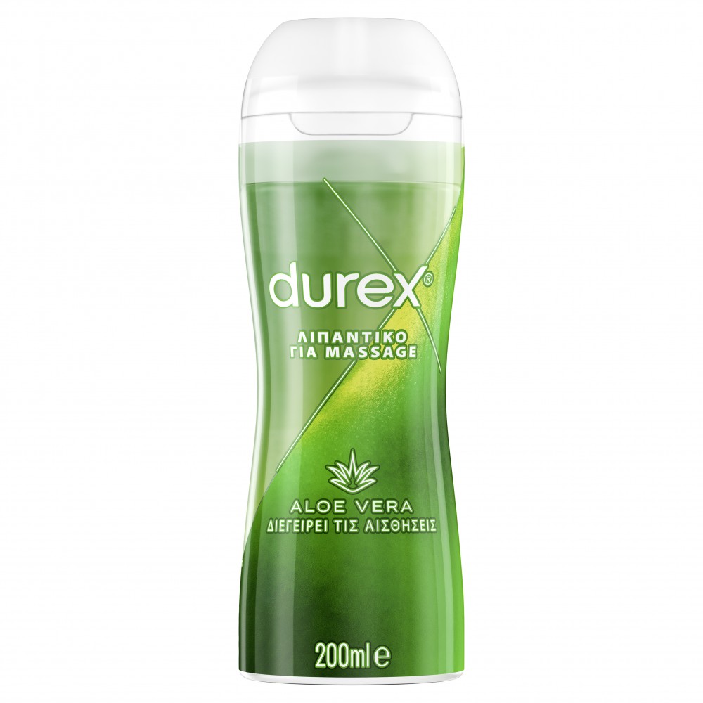 Durex Λιπαντικό Διεγερτικό Gel Play Massage 2 in 1 Aloe Vera, 200ml