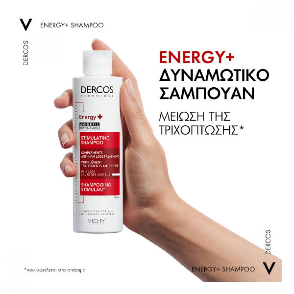 Dercos Energy+ Δυναμωτικό Σαμπουάν κατά της Τριχόπτωσης 