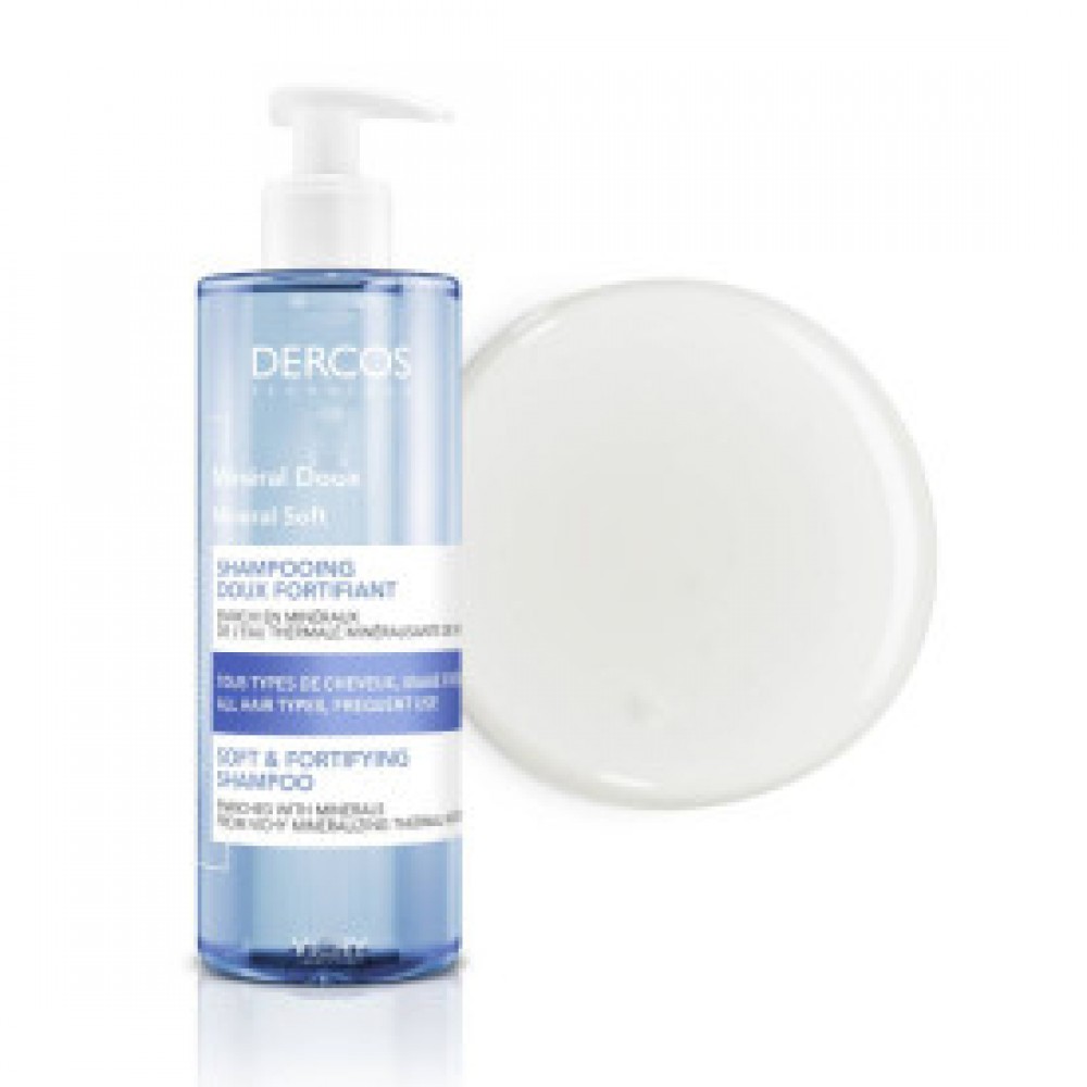 Dercos Mineral Σαμπουάν καθημερινής χρήσης κατάλληλο για όλη την οικογένεια x400ml