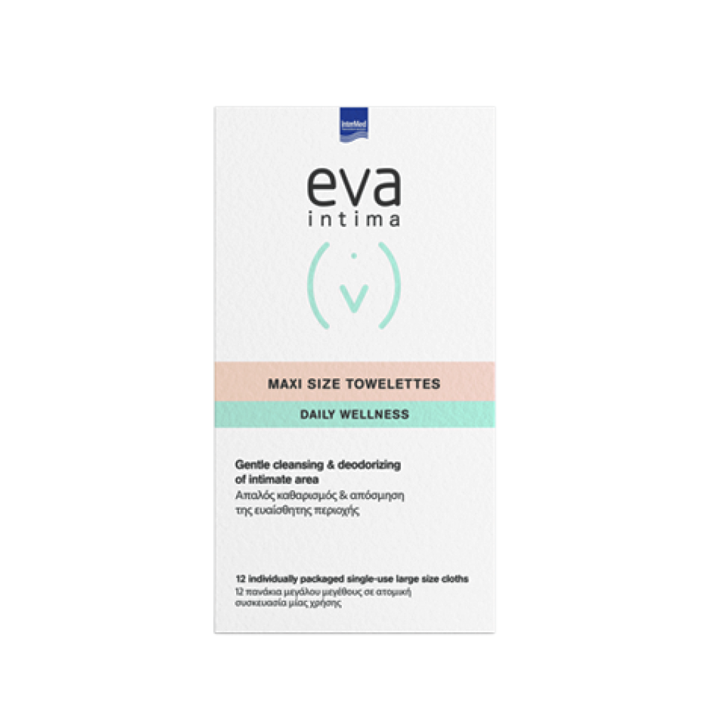 Eva Intima Maxi Size Μαντηλάκια Καθαρισμού x12