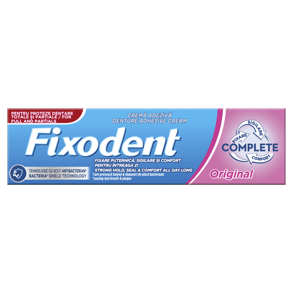 Fixodent Complete Original Στερεωτική Κρέμα για Τεχνητή Οδοντοστοιχία 47 g