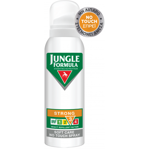 Jungle Formula Strong Soft Care No Touch Αντικουνουπικό Σπρέι 125ml