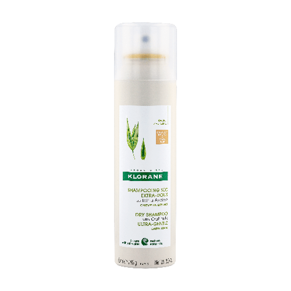 Klorane Ξηρό Σαμπουάν με Γαλάκτωμα Βρώμης για Καστανά-Μαύρα μαλλιά Με Μπεζ Χρώμα 150ml