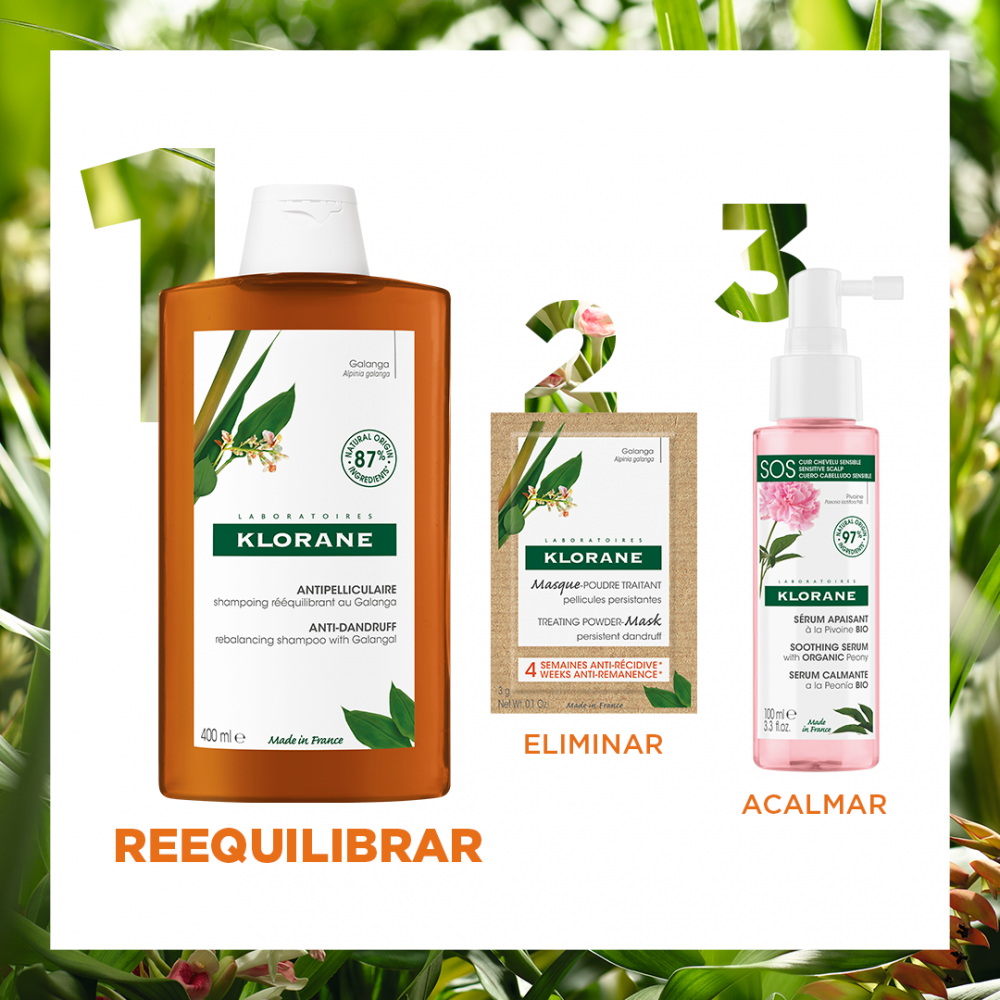 Klorane Σαμπουάν Εξισορρόπησης Κατά της Πιτυρίδας με Galanga Για Ήπια πιτυρίδα 400ml