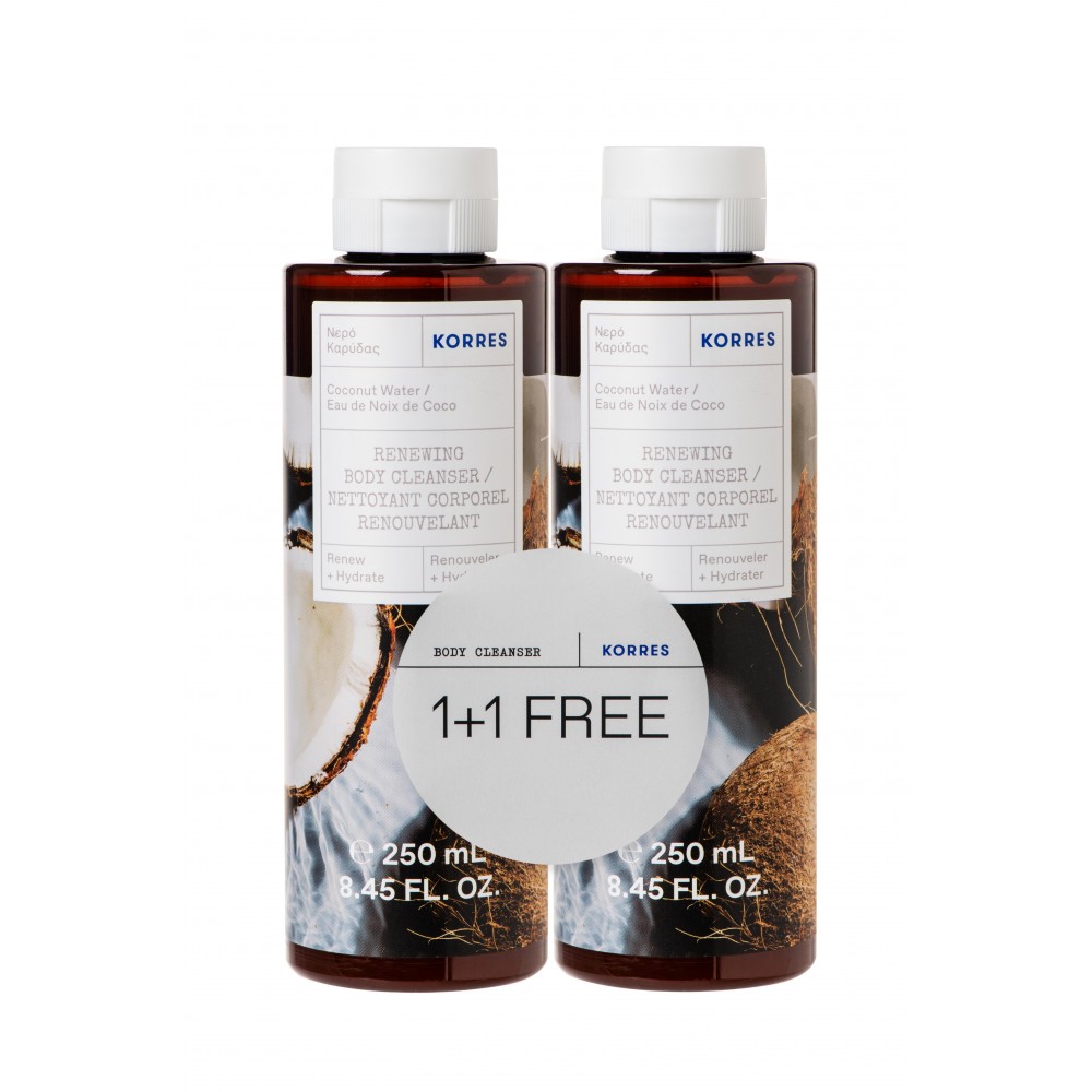 Korres Αφρόλουτρο Νερό Καρύδας 1+1 250ml