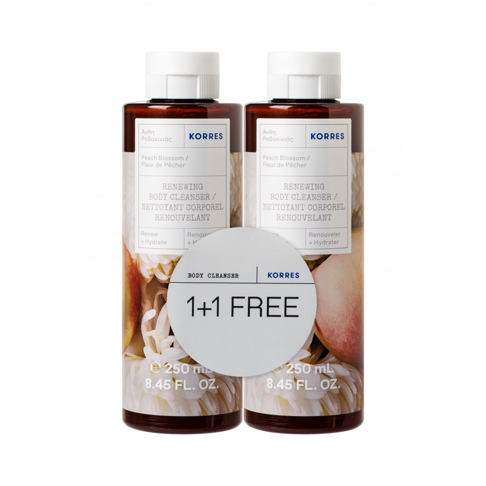 Korres Αφρόλουτρο Άνθη Ροδακινιάς 1+1 250ml