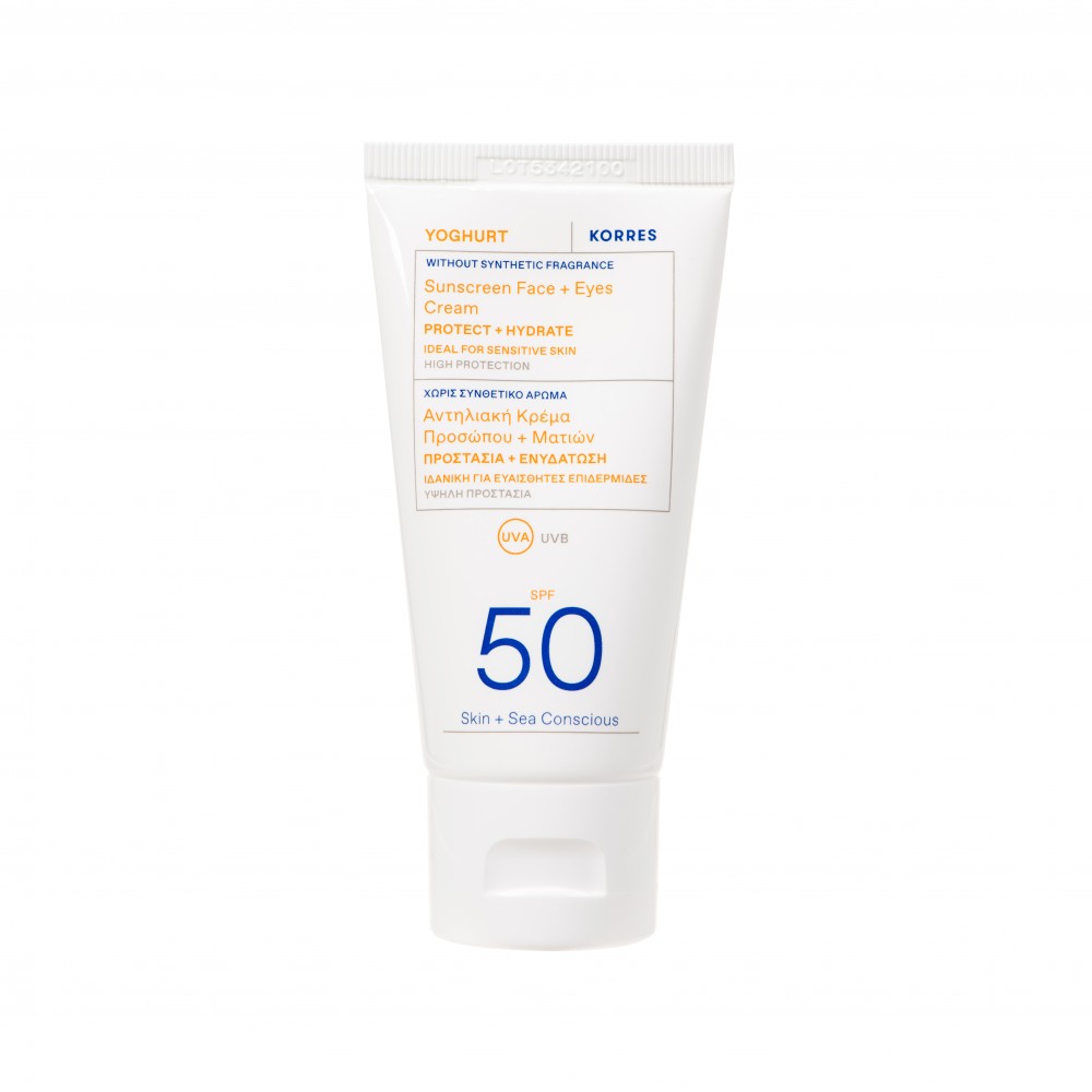 Korres Αντηλιακό Προσώπου & Ματιών Γιαούρτι SPF50 50ml