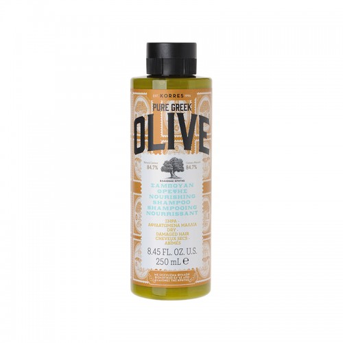 Korres Σαμπουάν Θρέψης Olive Ξηρά-Αφυδατωμένα Μαλλιά 250ml