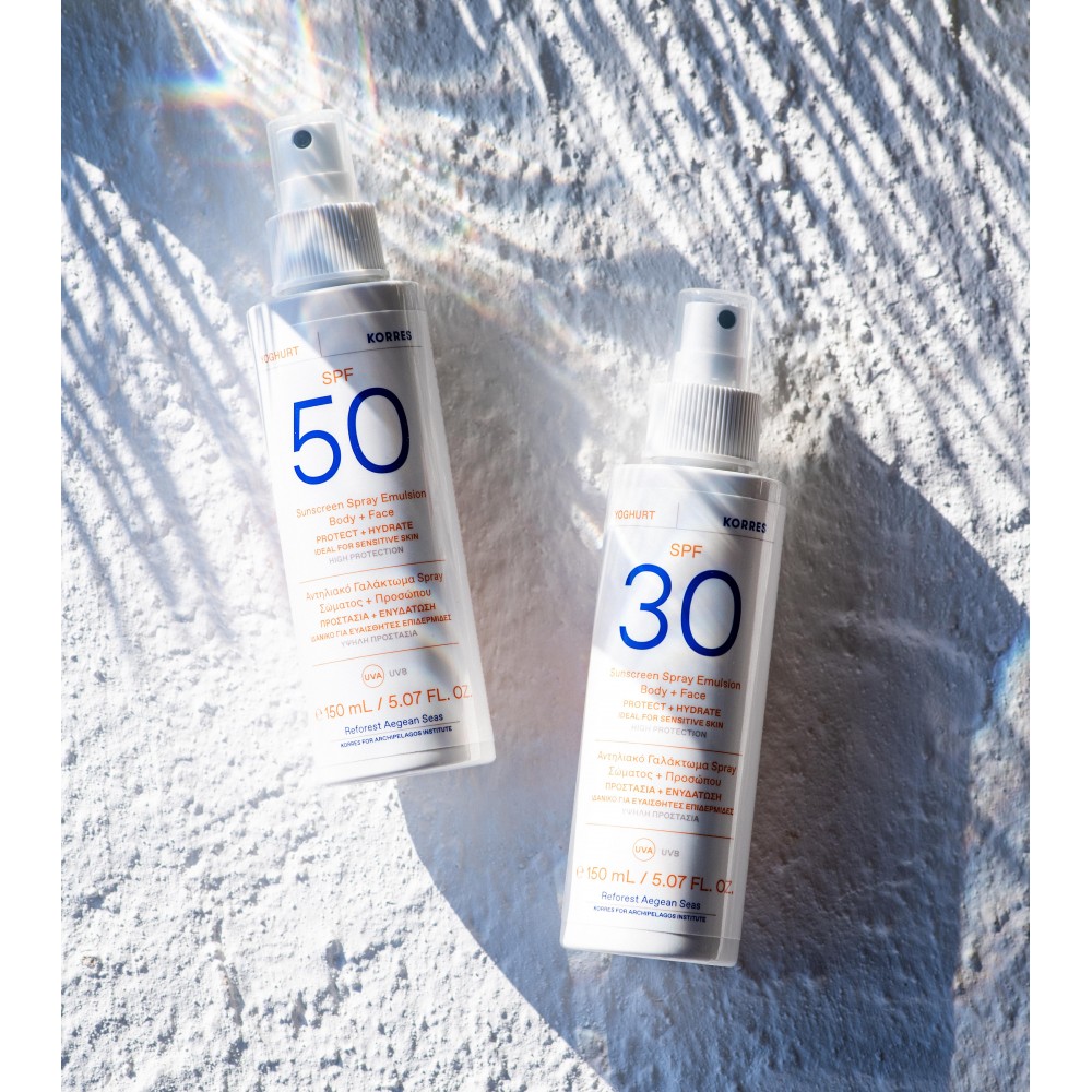 Korres Αντηλιακό Spray Σώματος & Προσώπου Γιαούρτι SPF50 150ml