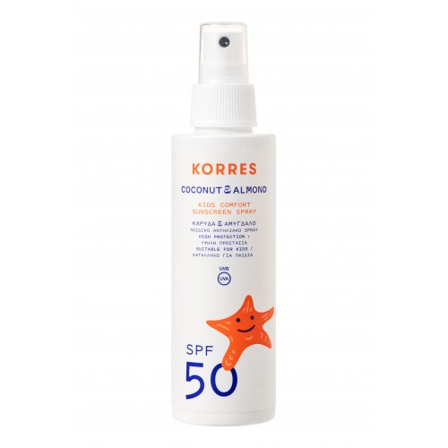 Korres Αντηλιακό Spray Παιδικό Καρύδα & Αμύγδαλο SPF50 150ml
