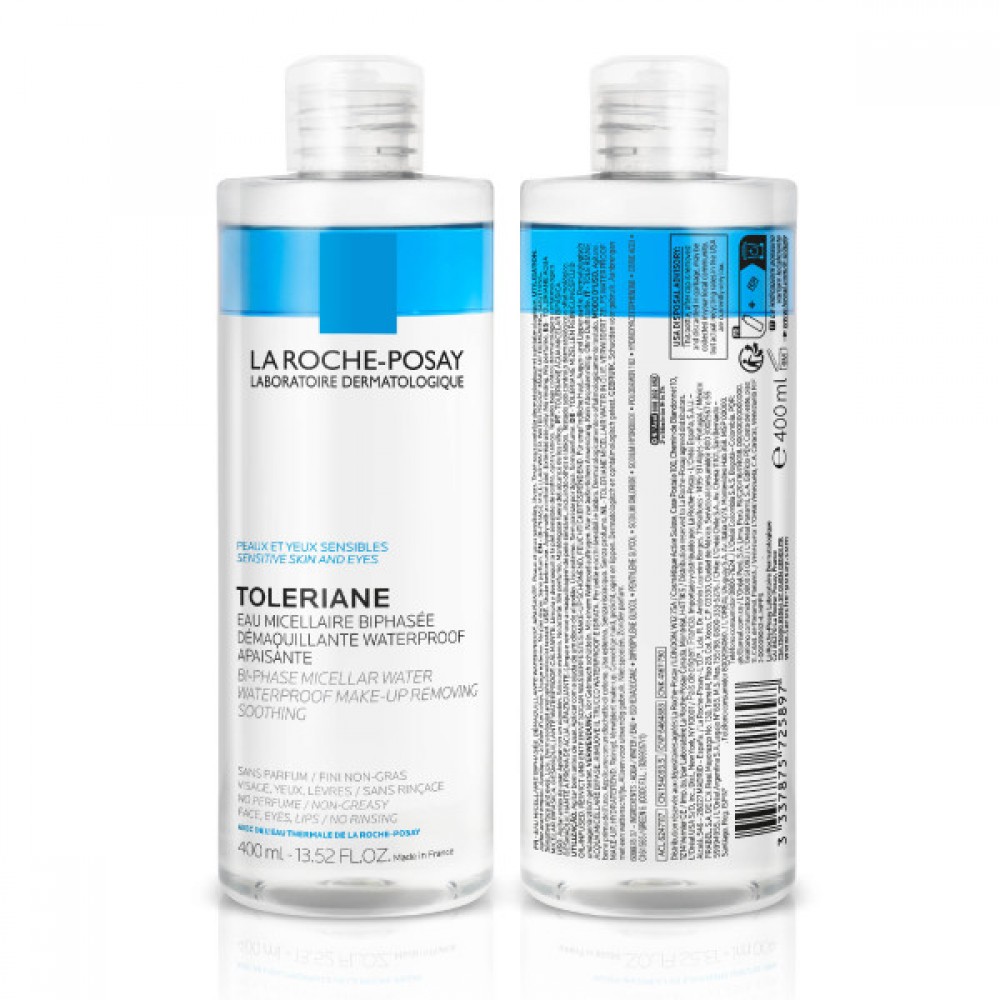 La Roche-Posay Toleriane Διφασικό Μικυλλιακό Νερό 400ml