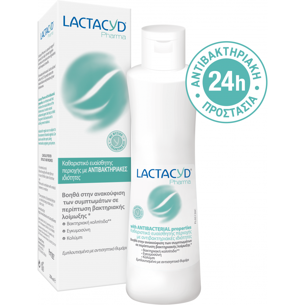 Lactacyd Καθαριστικό Ευαίσθητης Περιοχής με Αντιβακτηριακή Δράση 250ml
