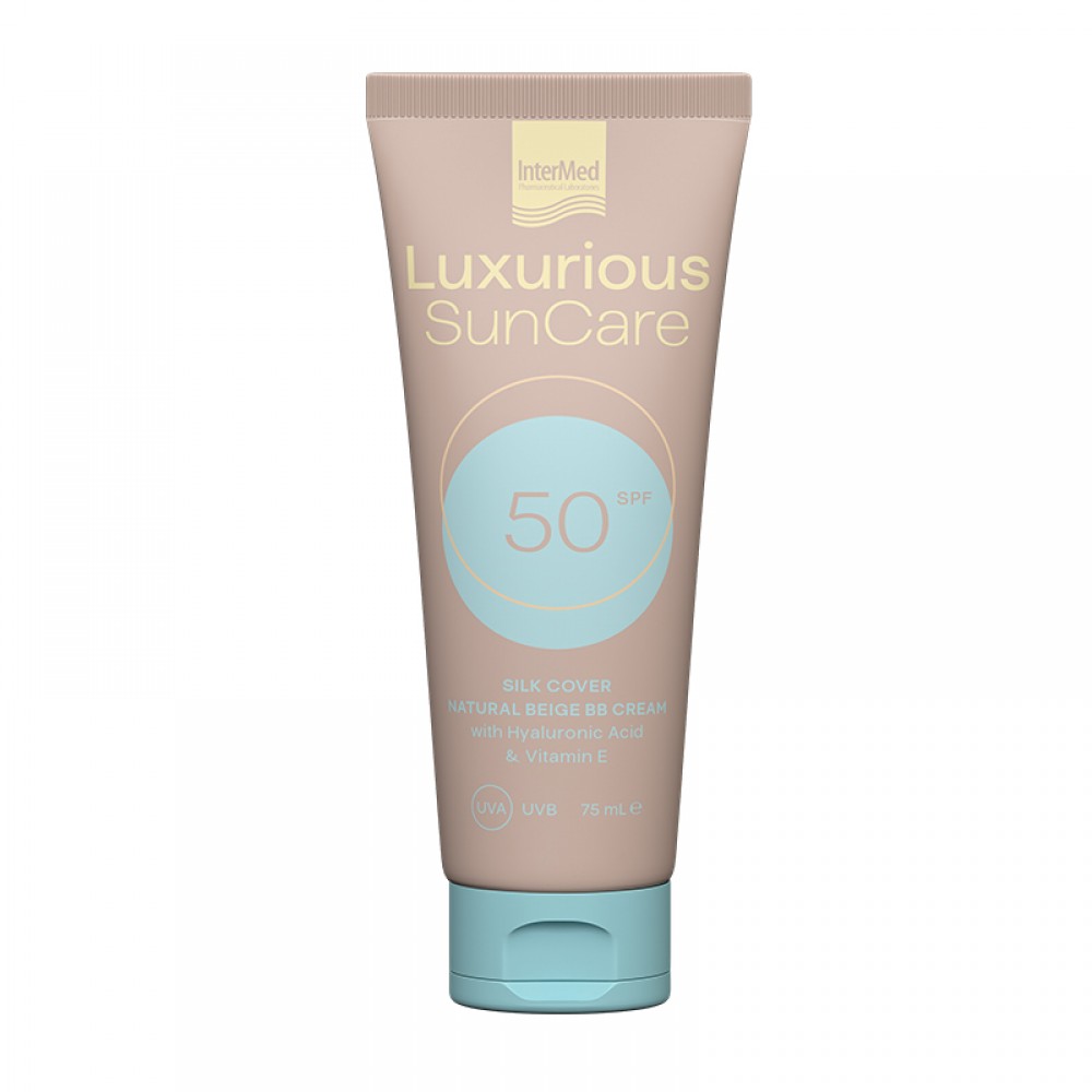 Luxurious Sun Αντηλιακή Κρέμα Προσώπου SPF50 με Χρώμα Natural Beige 75ml