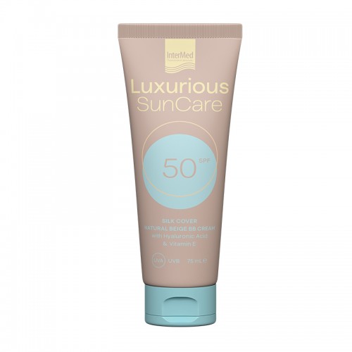 Luxurious Sun Αντηλιακή Κρέμα Προσώπου SPF50 με Χρώμα Natural Beige 75ml