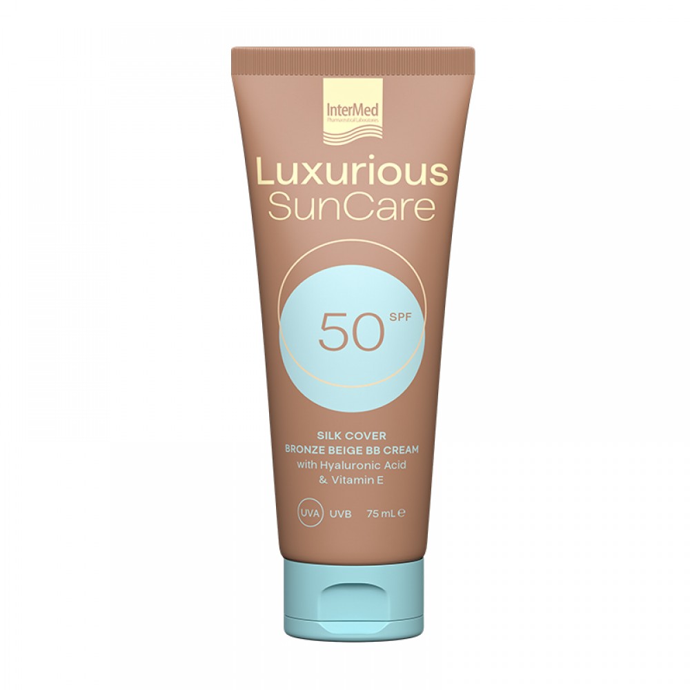 Luxurious Sun Αντηλιακή Κρέμα Προσώπου SPF50 με Χρώμα Bronze Beige 75ml