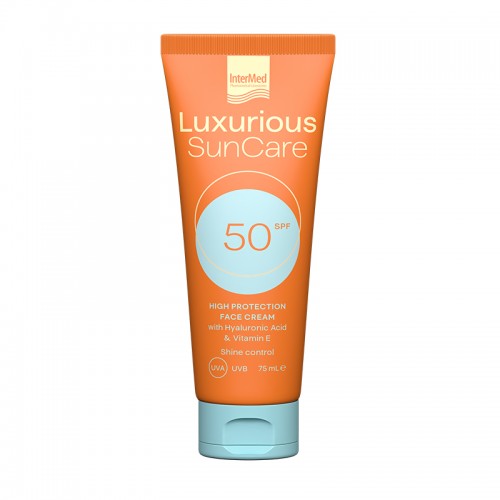 Luxurious Sun Αντηλιακή κρέμα προσώπου Spf50 75ml