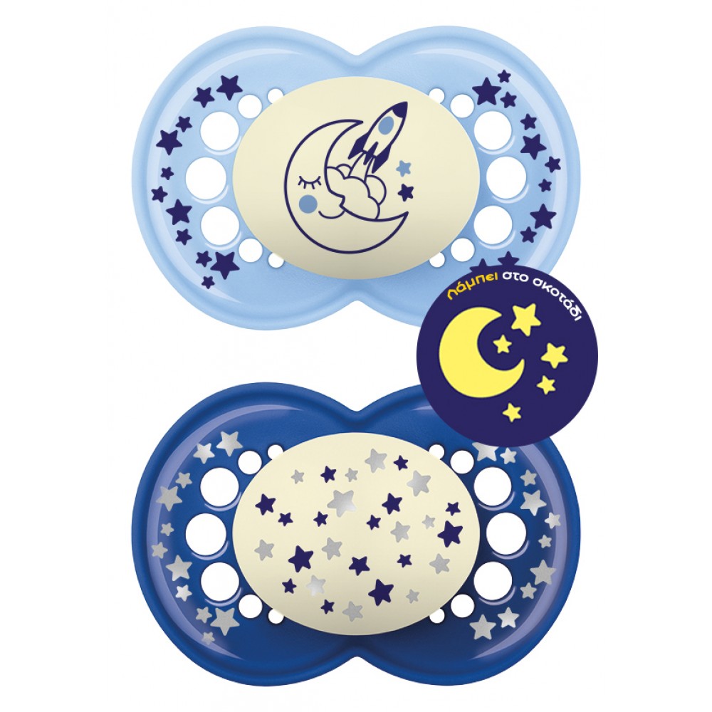 MAM Πιπίλα Original Night Σιλικόνης 16+ μηνών