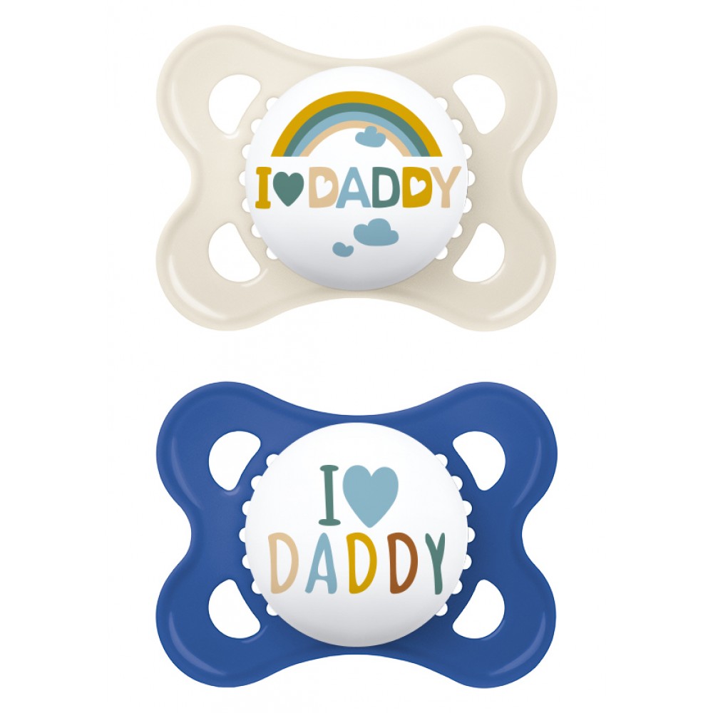 MAM Πιπίλα Ι Love Mummy & Daddy Σιλικόνης 2-6 μηνών