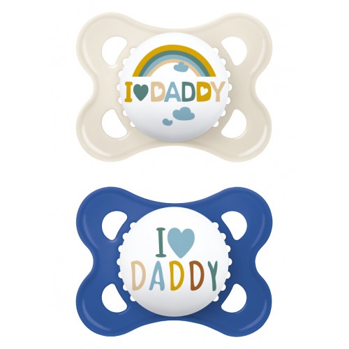 MAM Πιπίλα Ι Love Mummy & Daddy Σιλικόνης 2-6 μηνών