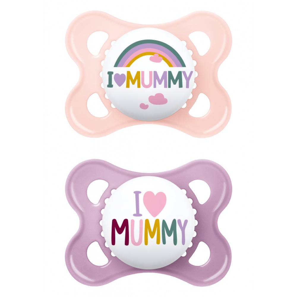 MAM Πιπίλα Ι Love Mummy & Daddy Σιλικόνης 2-6 μηνών