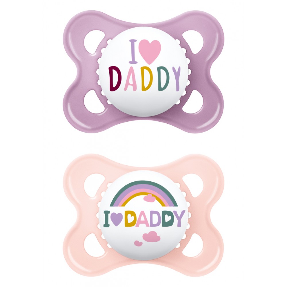 MAM Πιπίλα Ι Love Mummy & Daddy Σιλικόνης 2-6 μηνών