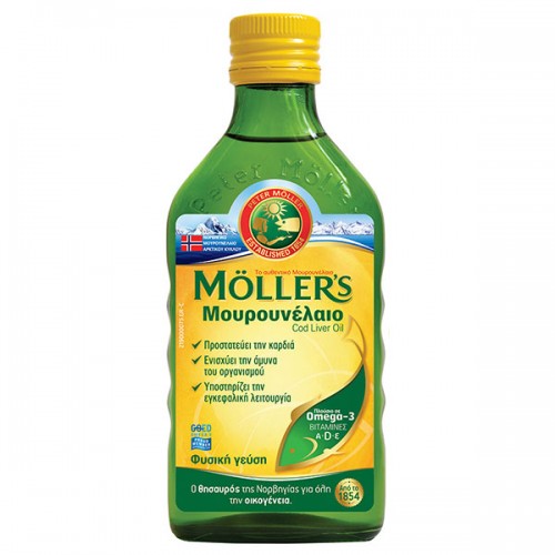 MOLLER'S Μουρουνέλαιο Υγρό Κλασσική Γεύση 250ml