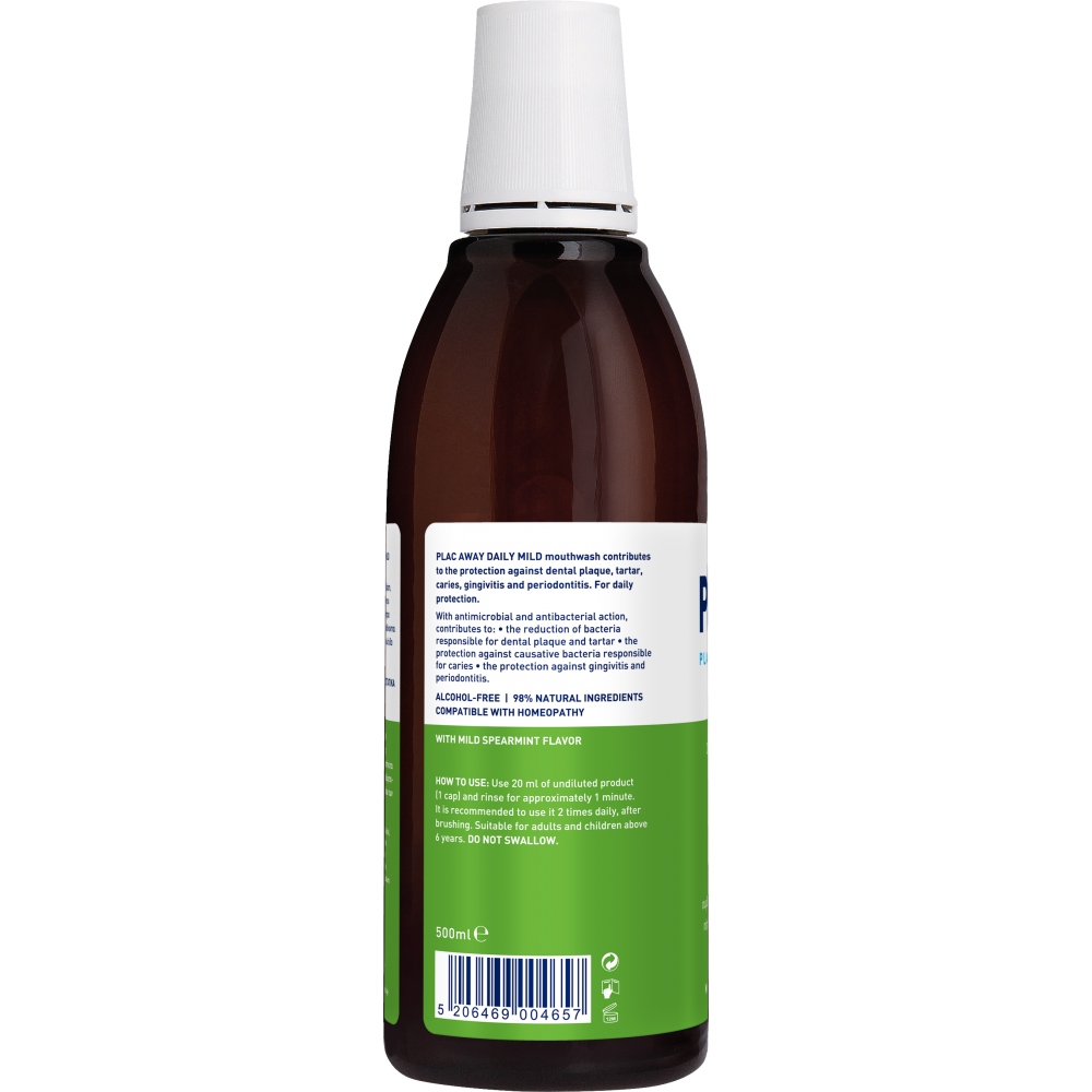 Plac Away στοματικό διάλυμα με ήπια γεύση Daily Mild 500ml