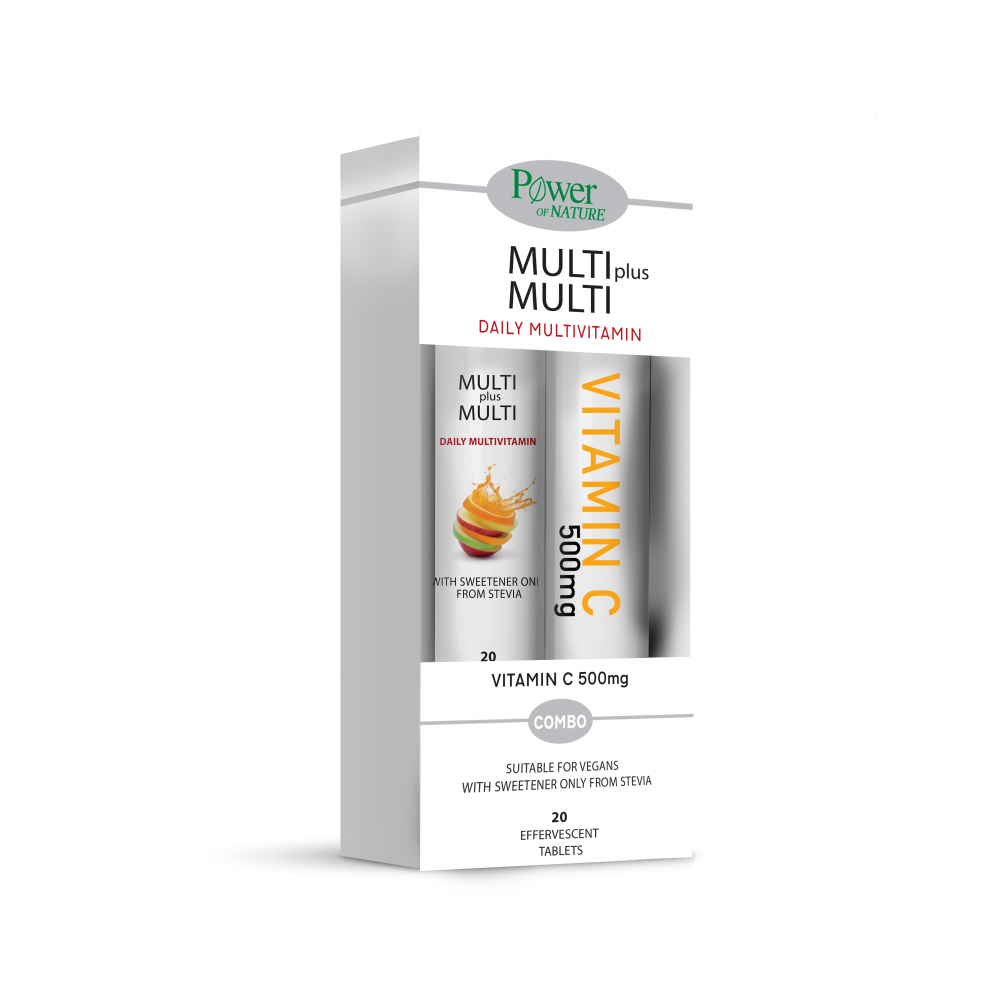 Power Health Πολυβιταμίνη & Δώρο ΒιταμινηC 500mg x20 αναβρ. δισκία
