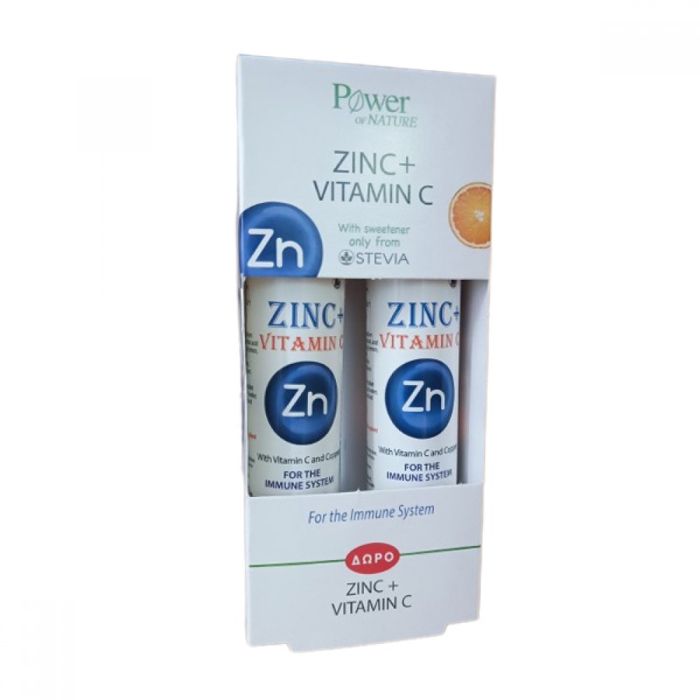 Power Health Zinc Plus Vit.C + VitaminC 500mg x20αναβρ. δισκία