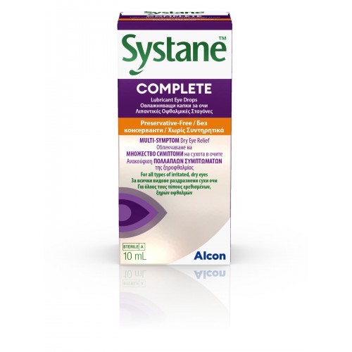 SYSTANE COMPLETE MDPF Οφθαλμικές Σταγόνες 10ml 