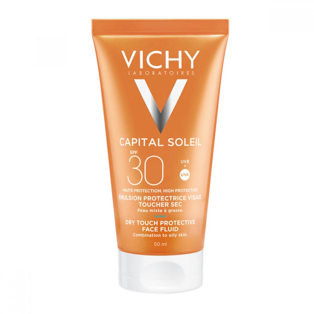 Vichy Αντηλιακό Προσώπου Dry Touch για Ματ Αποτέλεσμα SPF30 50ml