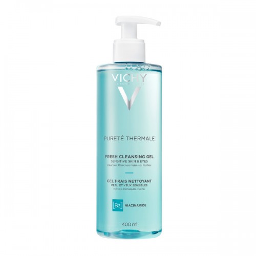 Vichy Purete Thermale Gel Καθαρισμού Προσώπου & Ματιών 400ml