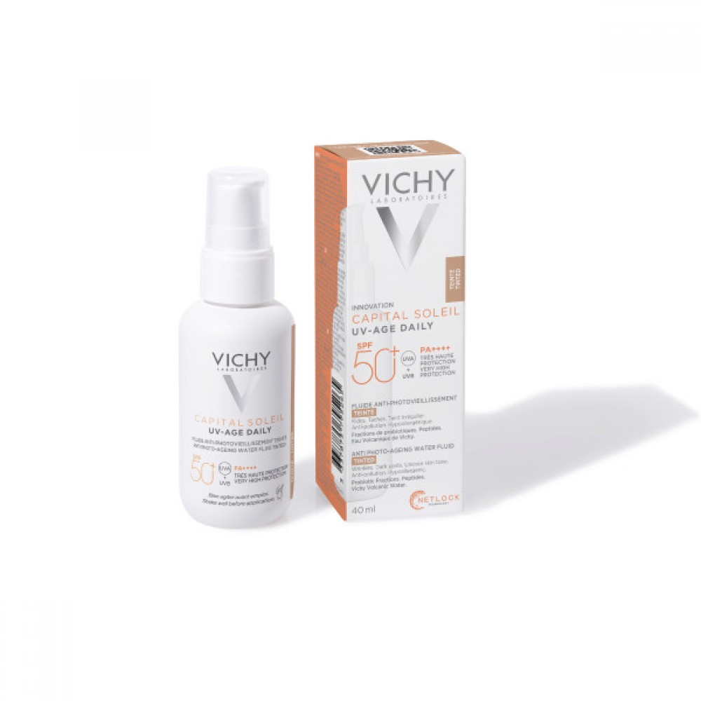 Vichy Αντηλιακό Προσώπου UV-AGE Κατά της Φωτογήρανσης Με Χρώμα SPF50+ 40ml