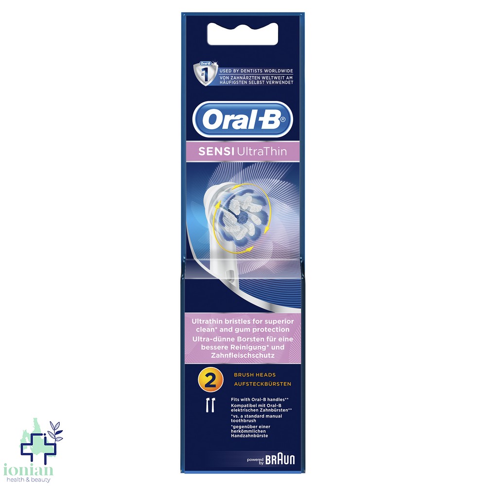 Oral-B Ανταλλακτικές Κεφαλές Sensi Ultra Thin 2τμχ