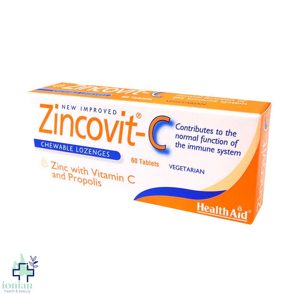 Health Aid Zincovit C x60 μασώμ. δισκία