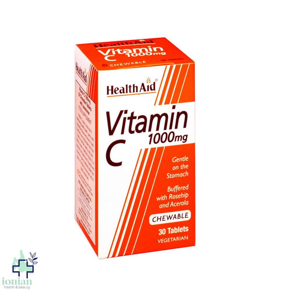 Health Aid Βιταμίνη C 500mg x60 μασώμ. δισκία