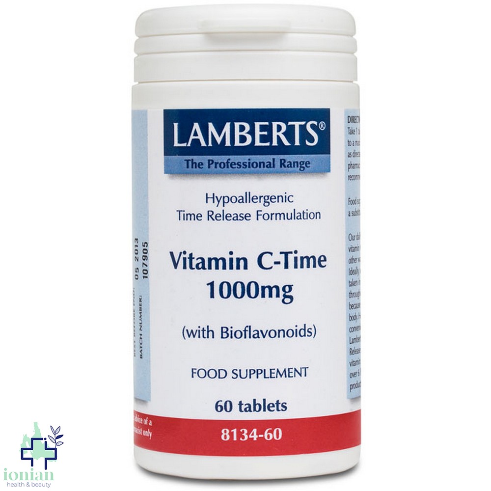 Lamberts Vitamin C Time Release 1000mg x60 ταμπλέτες