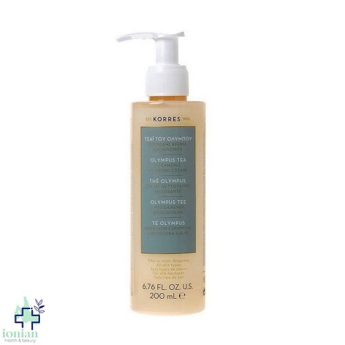 Korres Αφρώδης Κρέμα Καθαρισμού Προσώπου Τσάι Ολύμπου 200ml